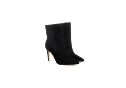 Gold&Gold Con Tacco*Tronchetto Tacco Da Donna Scamosciato Goldegold Gd673 Nero